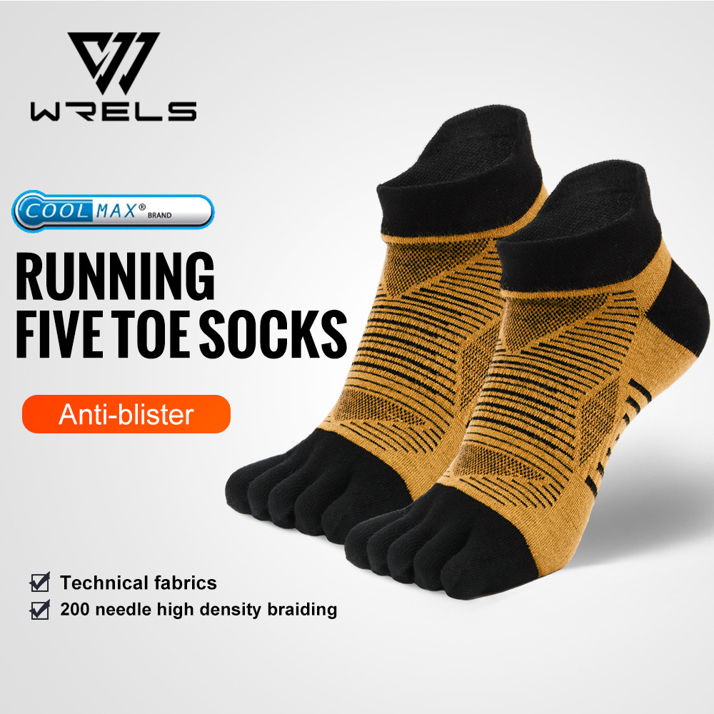 Wool Hiking Sock - WRELS COOLMAX Five Finger Socks High