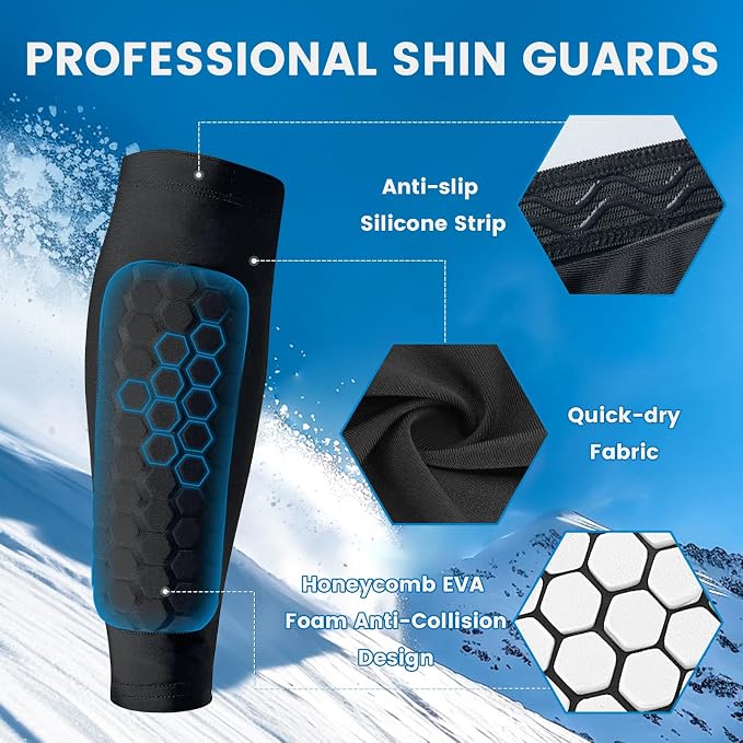1 Pair of Soccer Shin Guards S - Compression Sleeve Calf ulasan dan harga