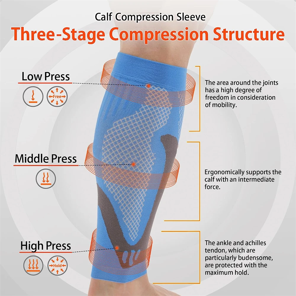 1Pair Calf Compression Sleeves - Compression Sleeve Calf ulasan dan harga