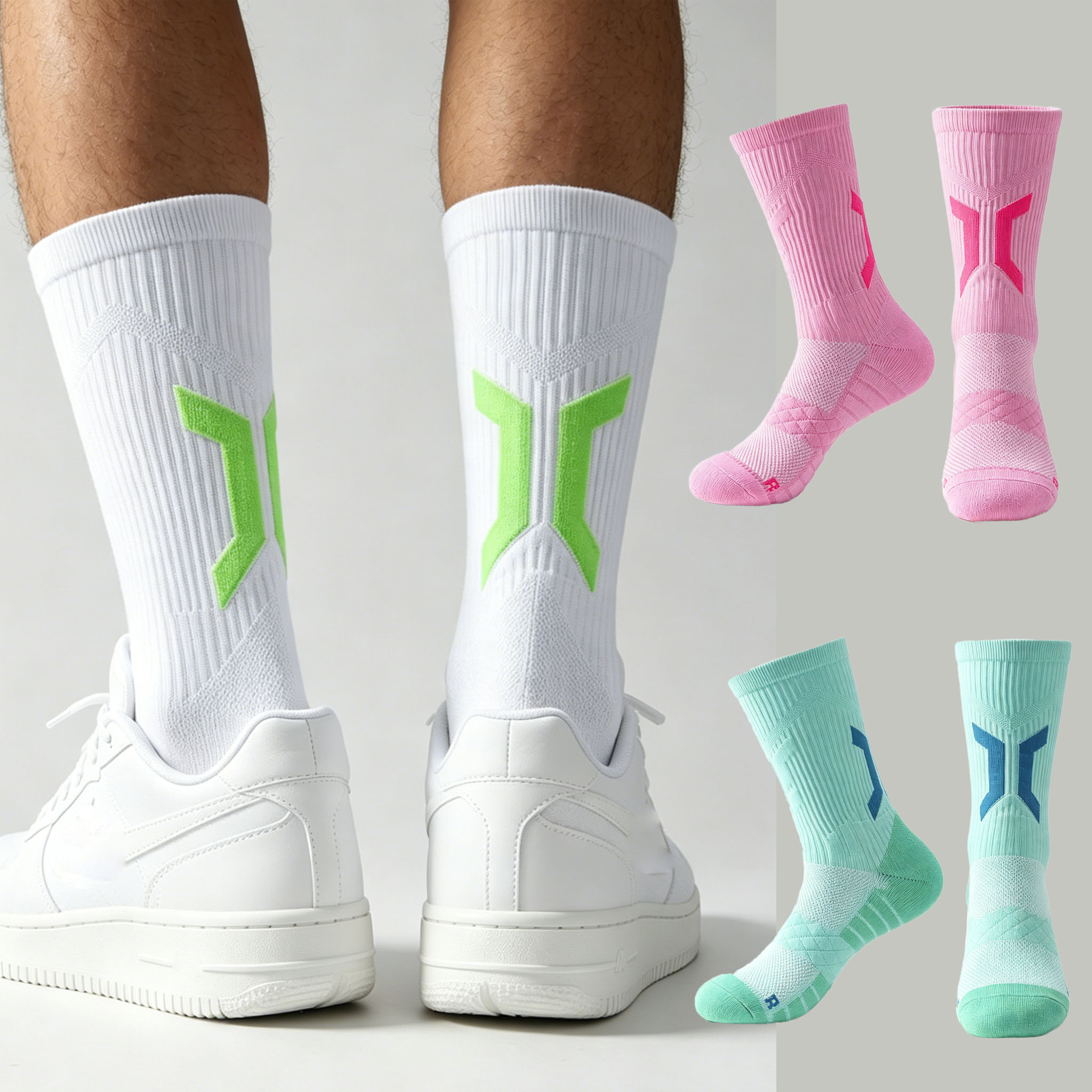 Men's Thick Cushioned Basketba - Athletic Sock Cushion ulasan dan harga