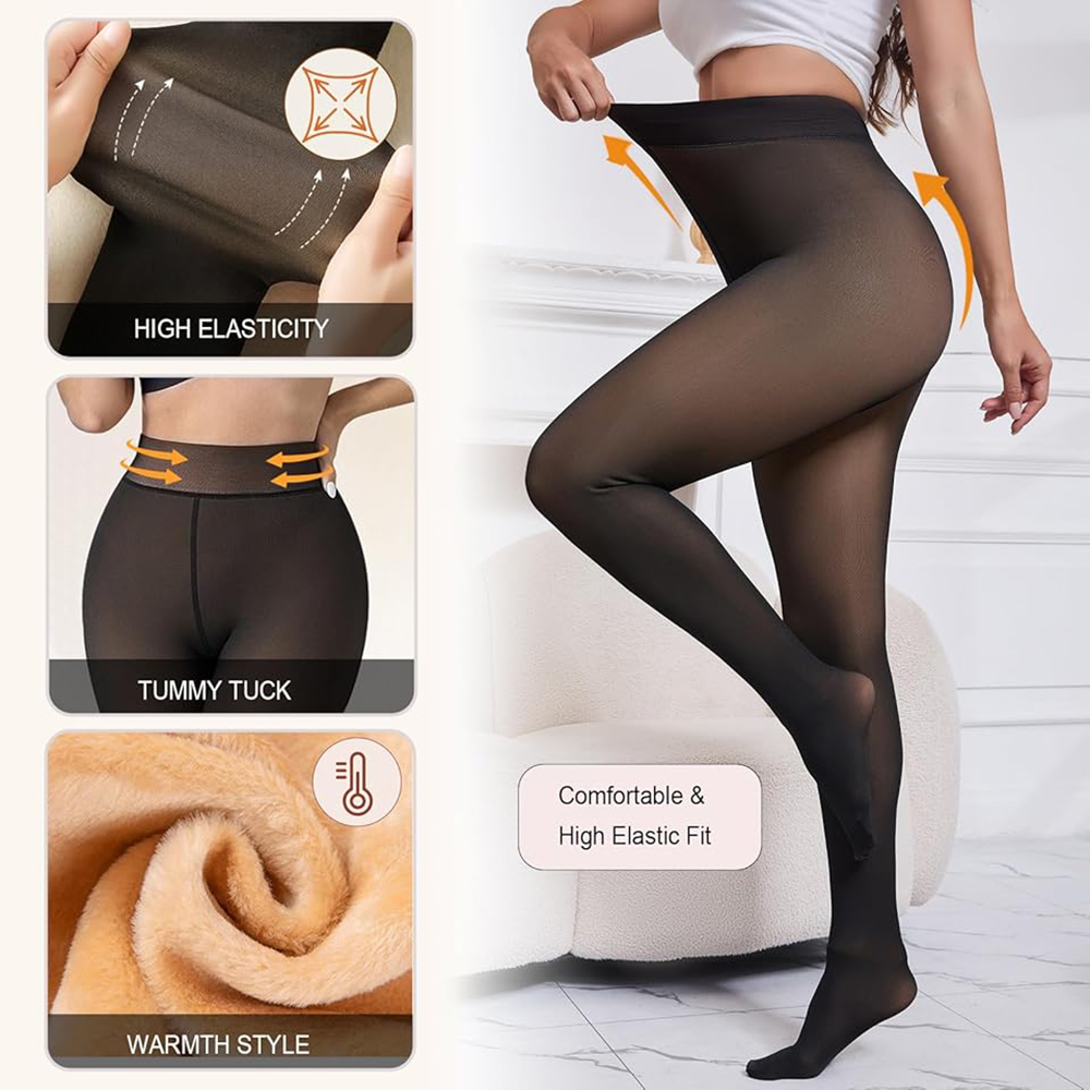 Thermal Fleece Lined Tights On - Tights Pantyhose Sheer ulasan dan harga