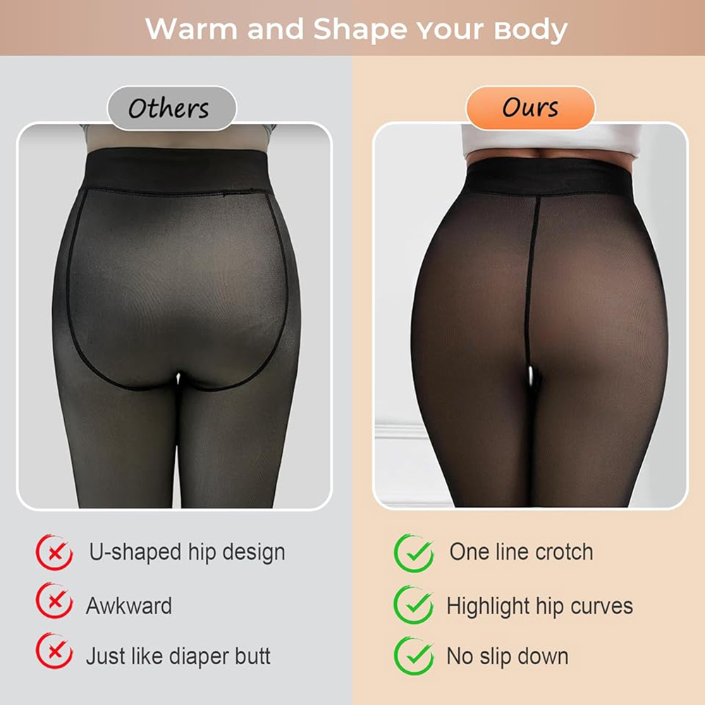 Thermal Fleece Lined Tights On - Tights Pantyhose Sheer ulasan dan harga